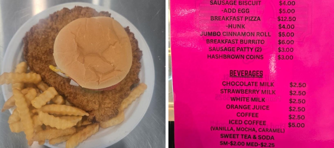 Treats R Us Farina Menu